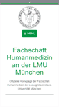 Mobile Screenshot of fachschaft-medizin.de